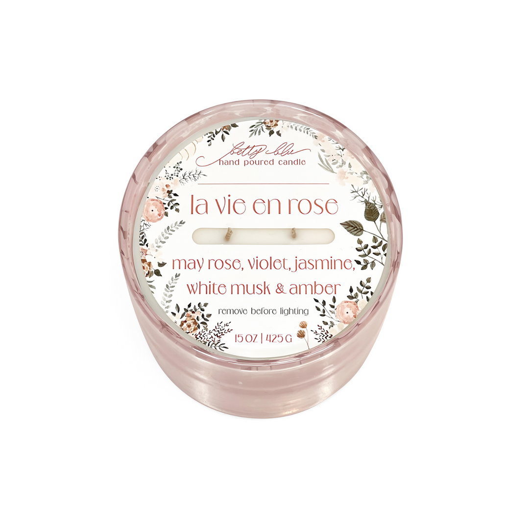 La Vie En Rose Candle