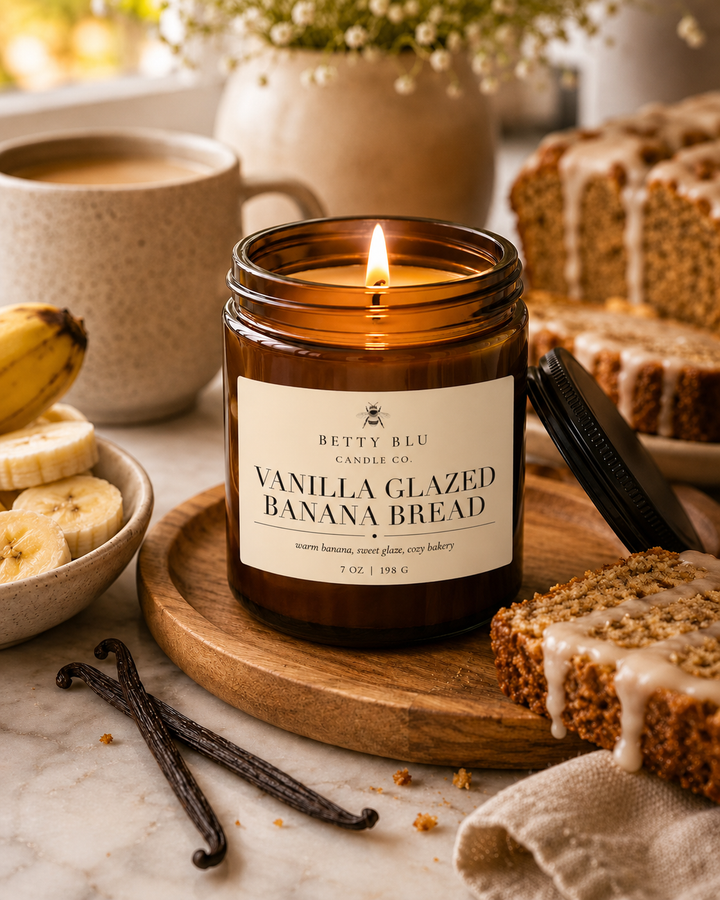 Vanilla Glazed Banana Bread Candle