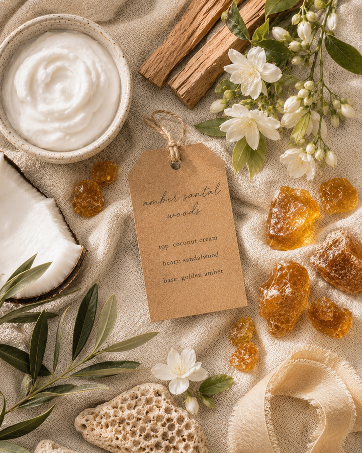 Amber Santal Woods Candle