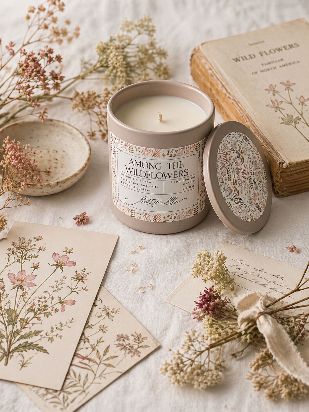 Among the Wildflowers Candle