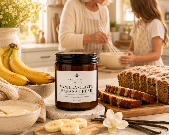 Vanilla Glazed Banana Bread Candle