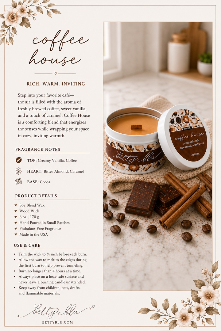Coffee House Candle (6 oz)