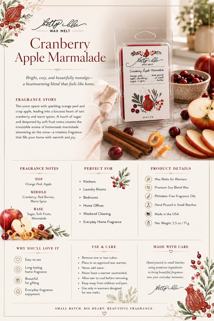 Cranberry Apple Marmalade Wax Melts
