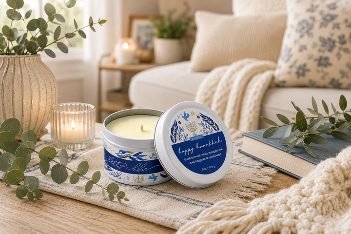 Happy Hanukkah Candle