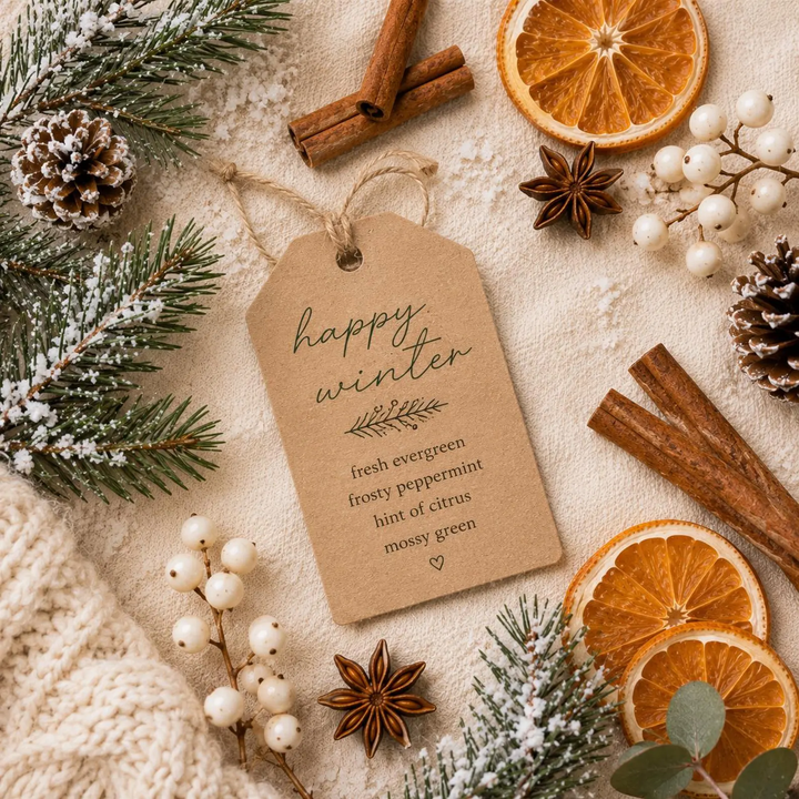 Happy Winter Candle