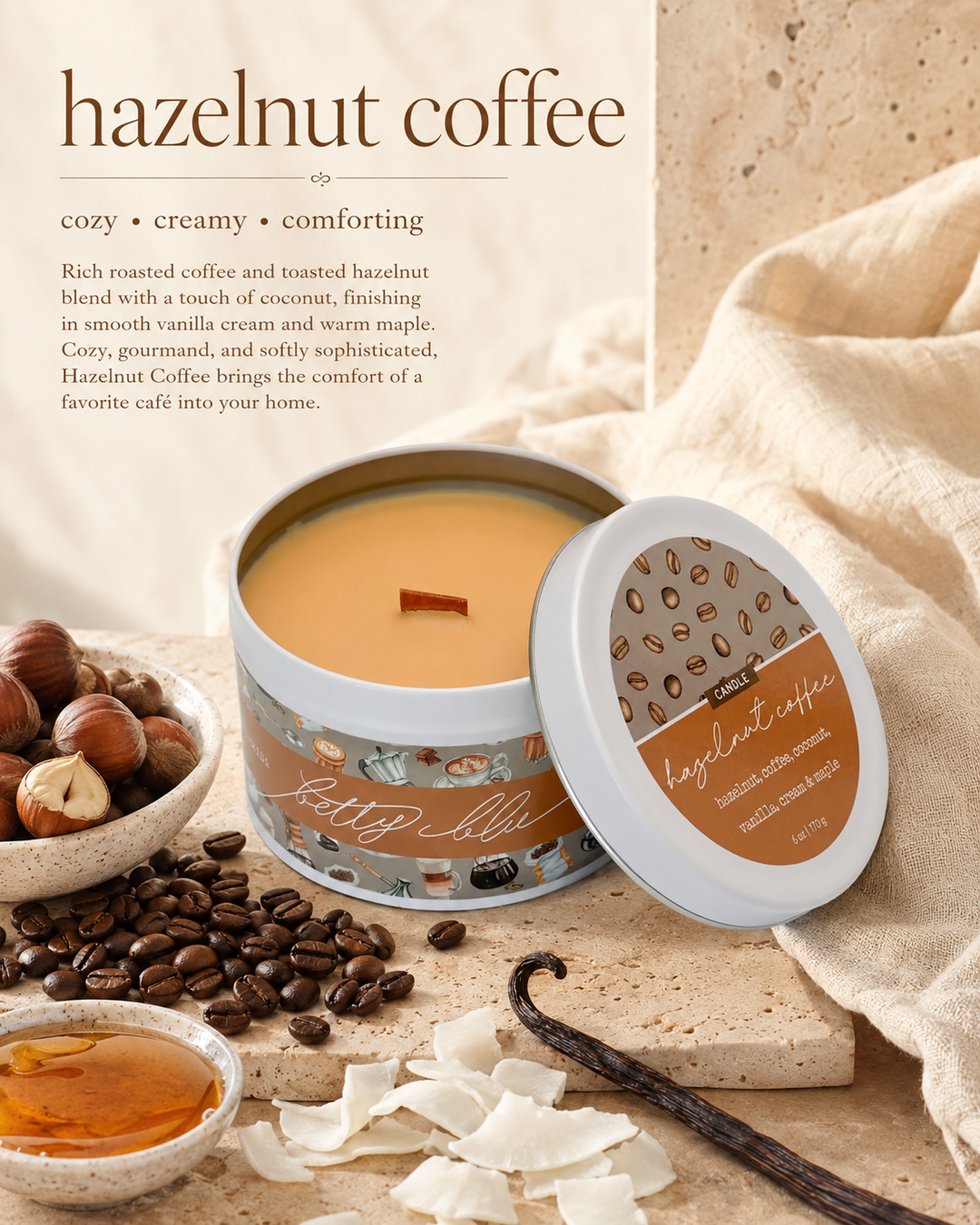 Hazelnut Coffee Candle