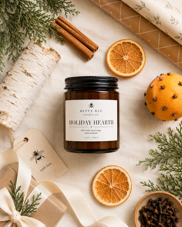 Holiday Hearth Candle