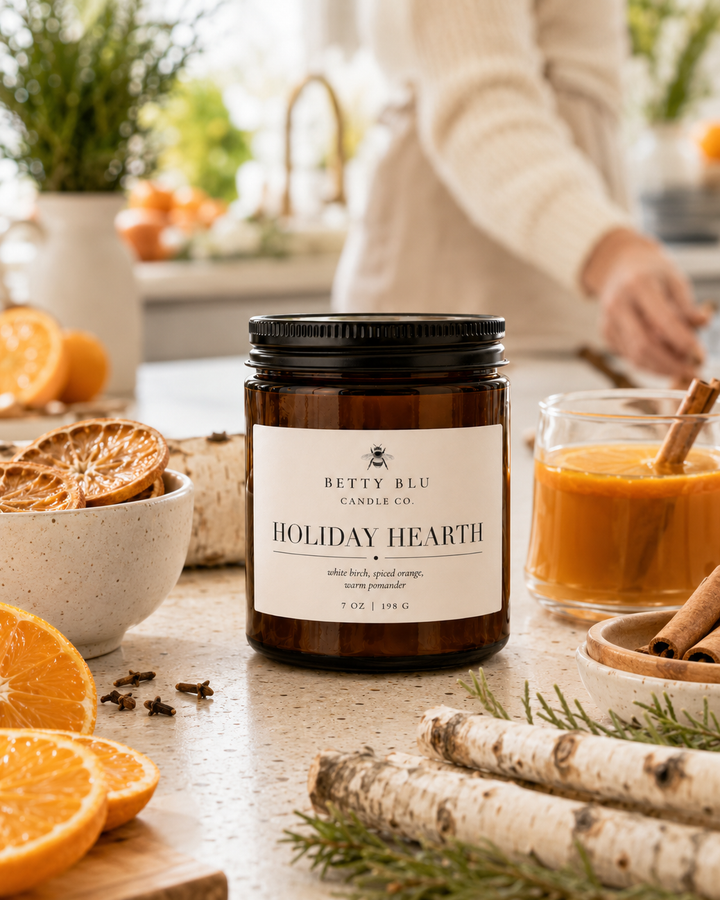 Holiday Hearth Candle