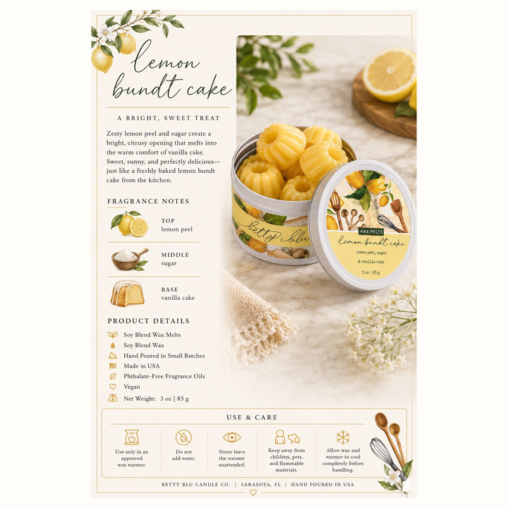 Lemon Bundt Cake Wax Melts