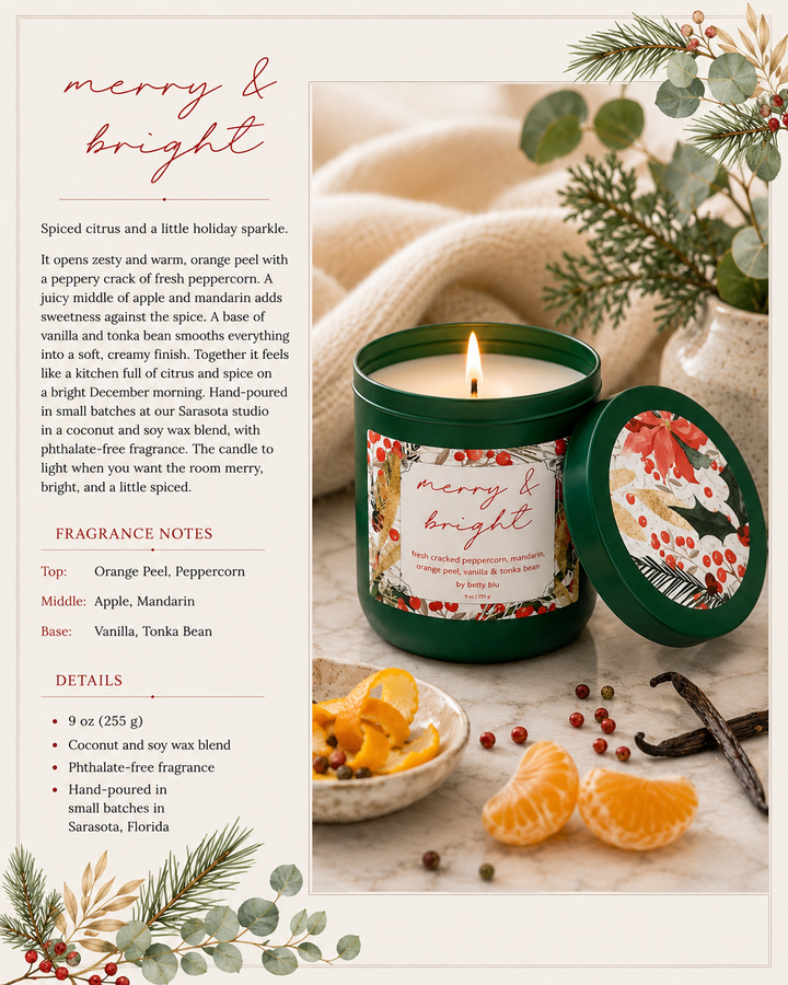 Merry and Bright Candle