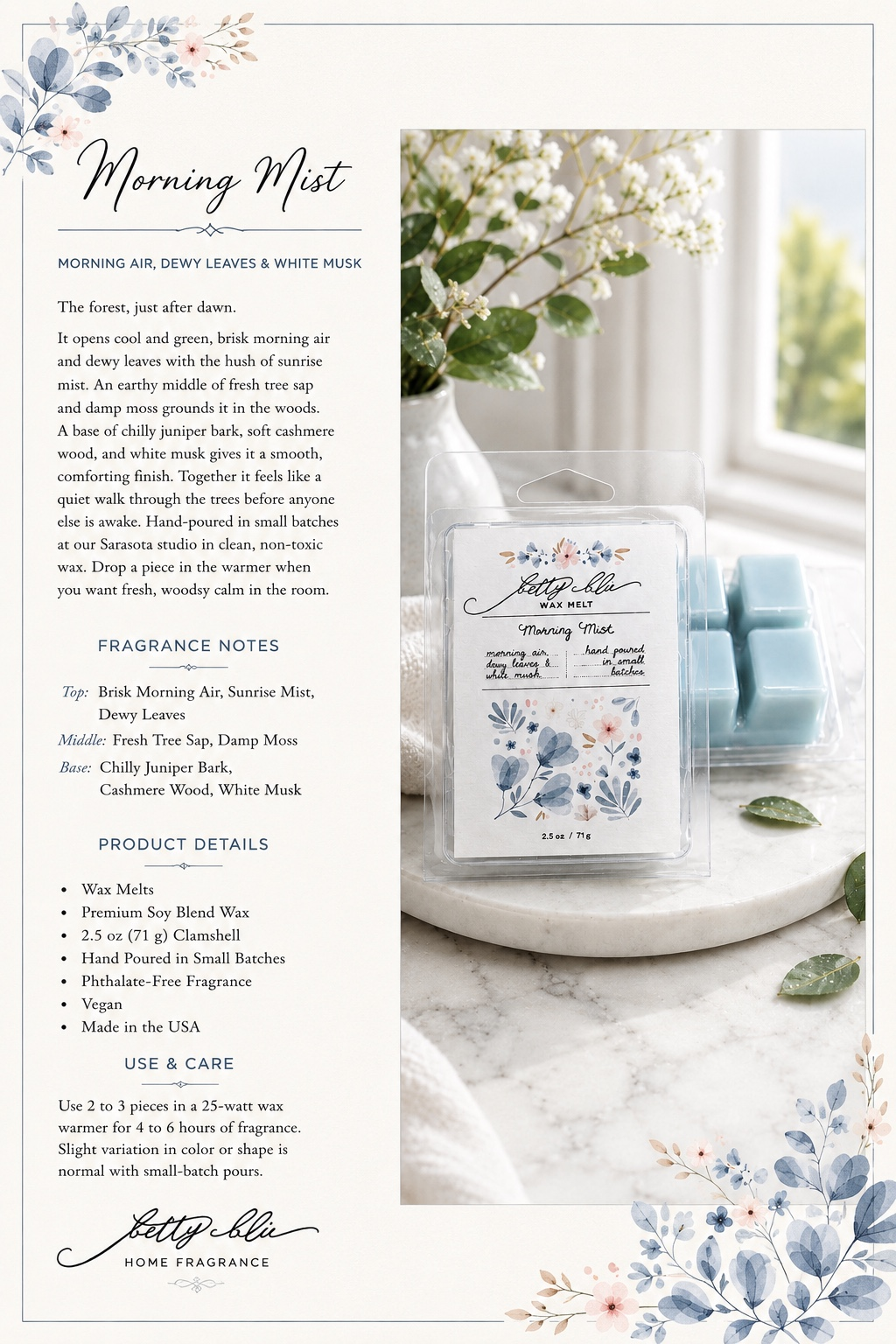 Morning Mist Wax Melts
