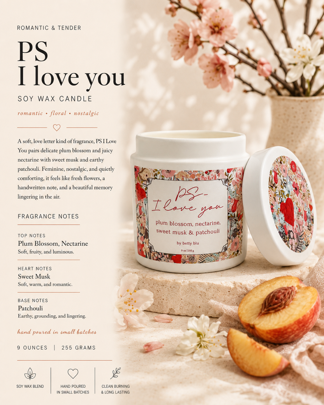 PS I Love You Candle