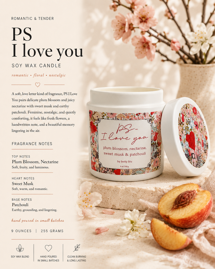 PS I Love You Candle