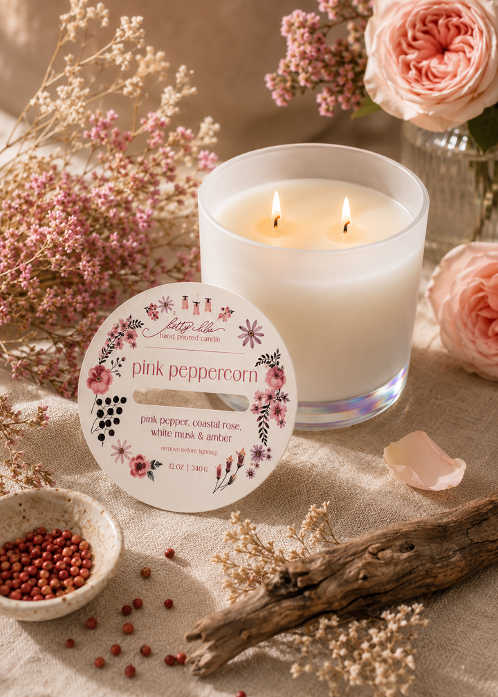 Pink Peppercorn Candle