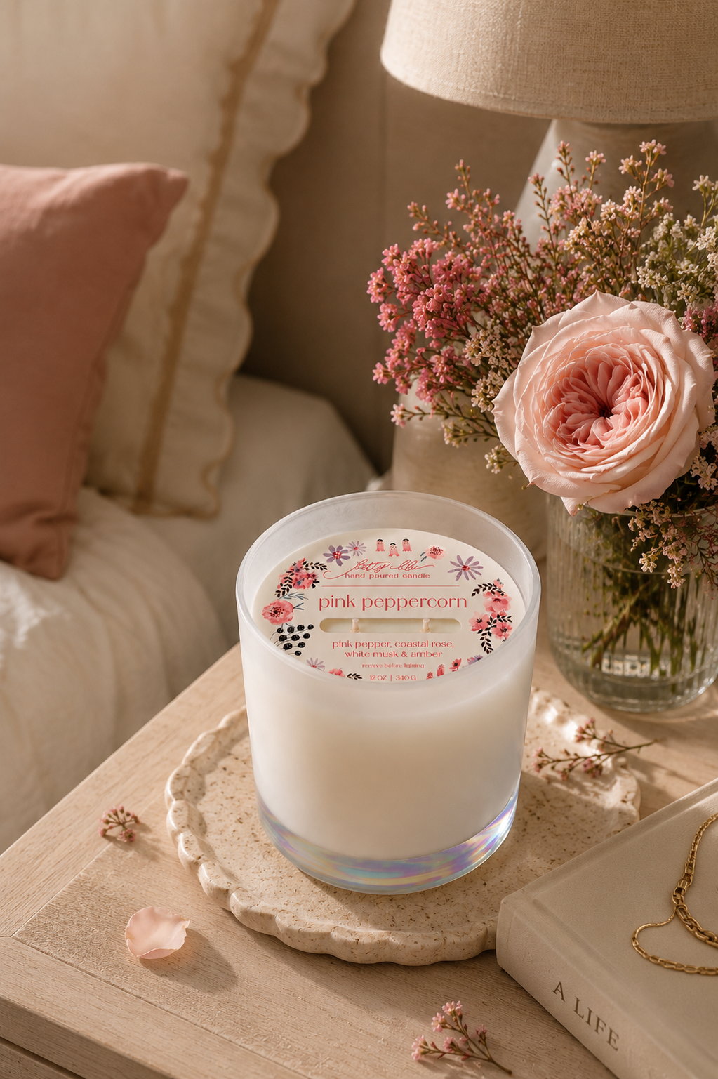 Pink Peppercorn Candle