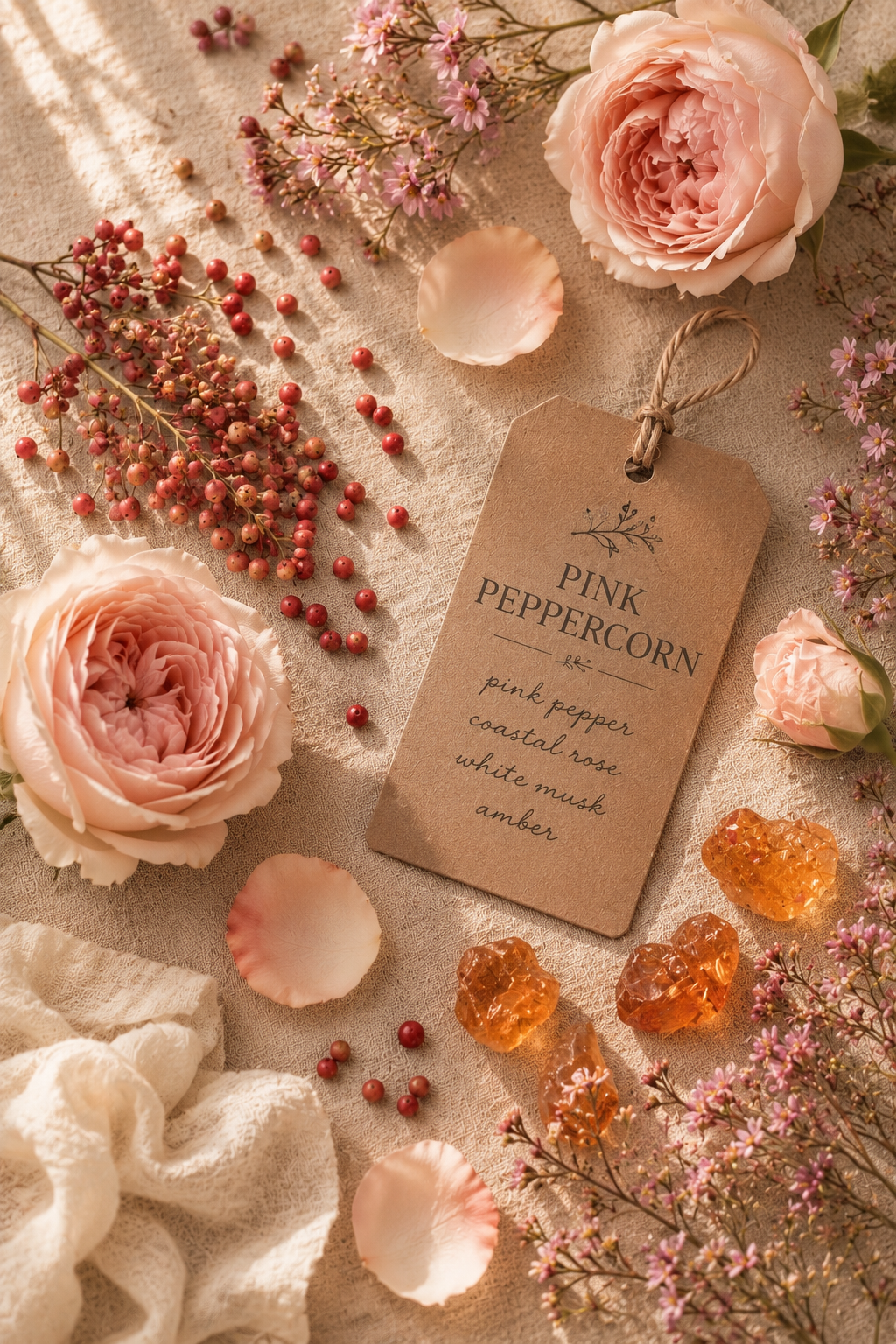 Pink Peppercorn Candle