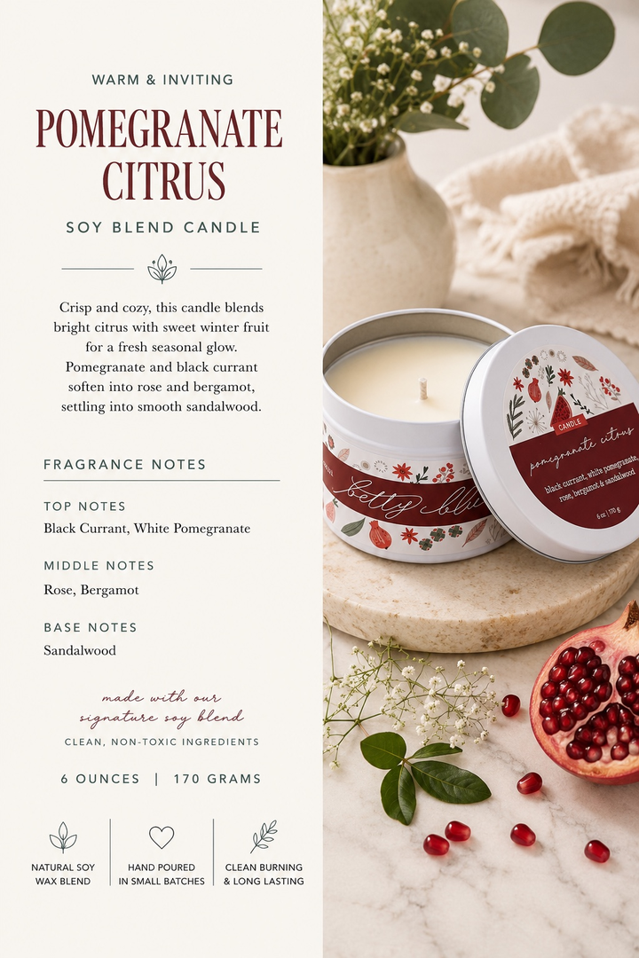 Pomegranate Citrus Candle