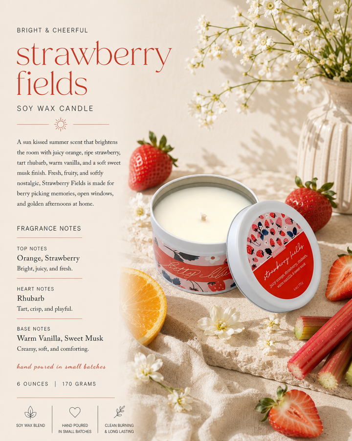 Strawberry Fields Candle