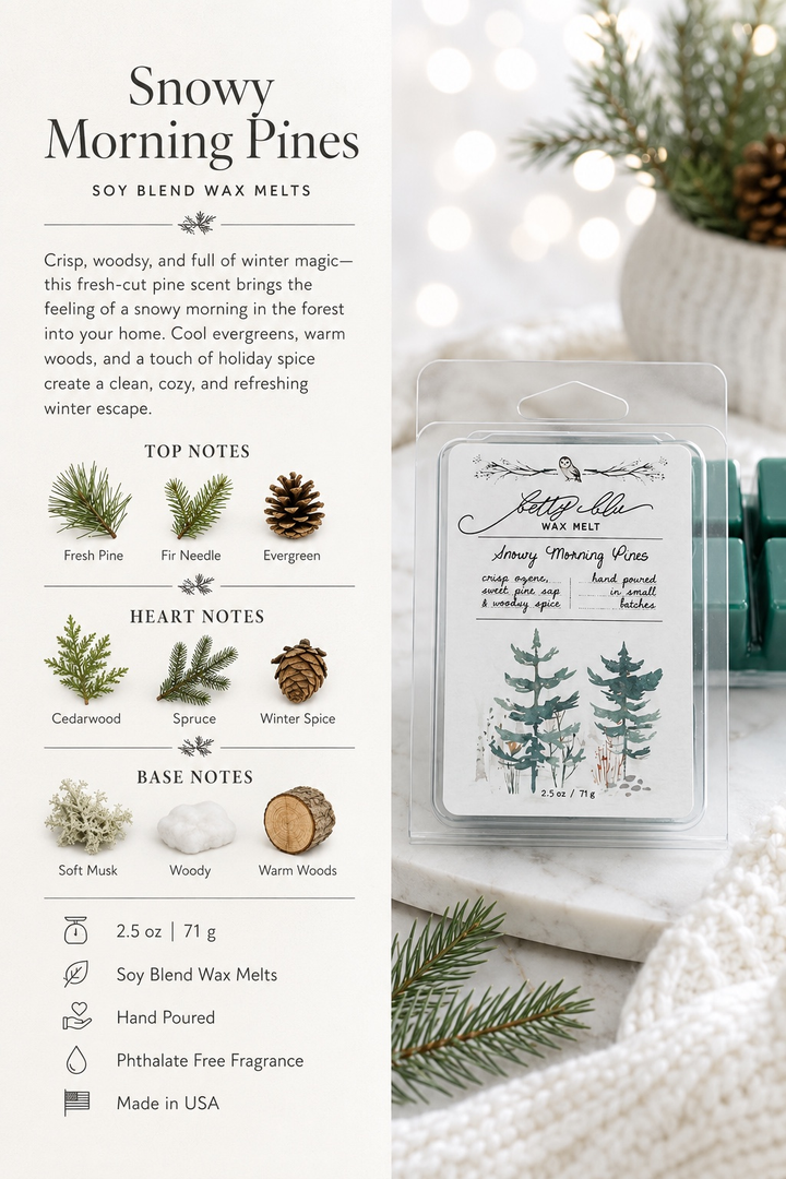 Snowy Morning Pines Wax Melts