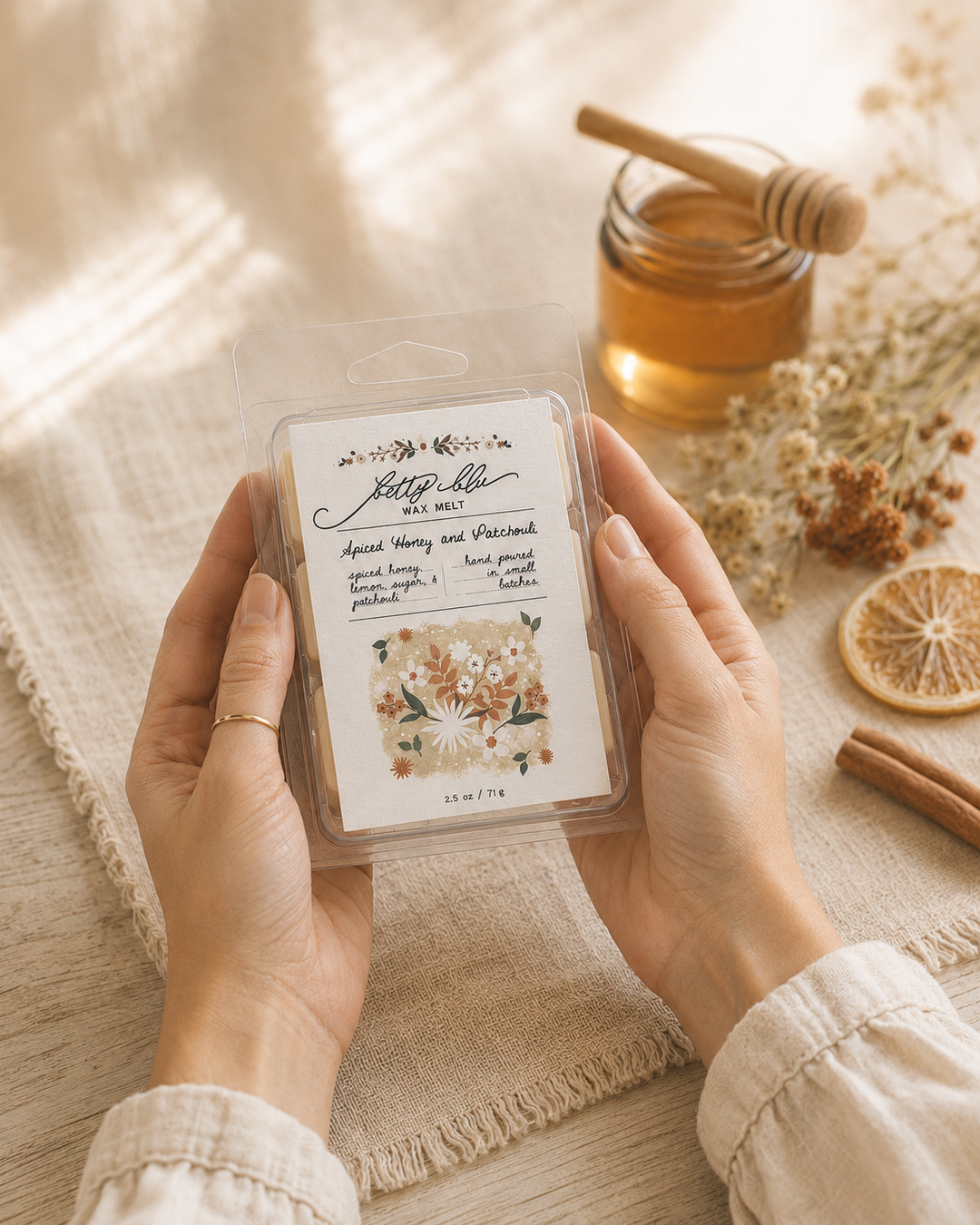 Spiced Honey and Patchouli Wax Melts
