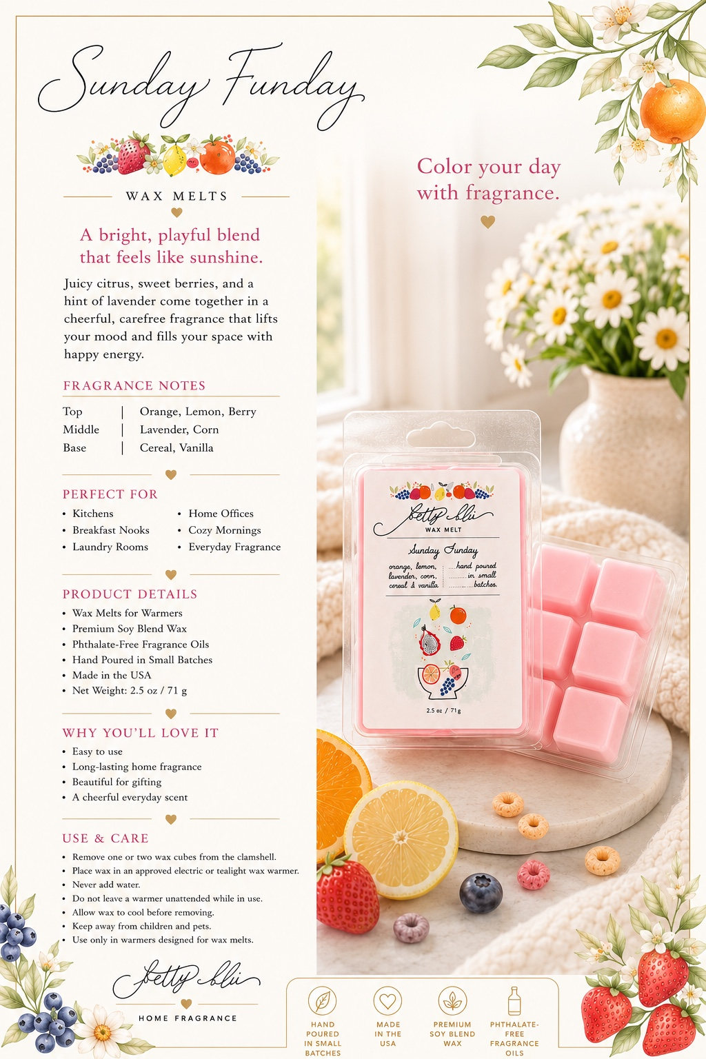 Sunday Funday Wax Melts
