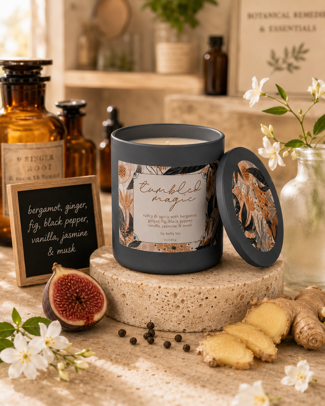 Tumbled Magic Candle