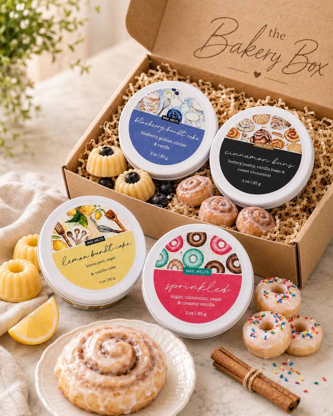 The Bakery Box four wax melt gift set