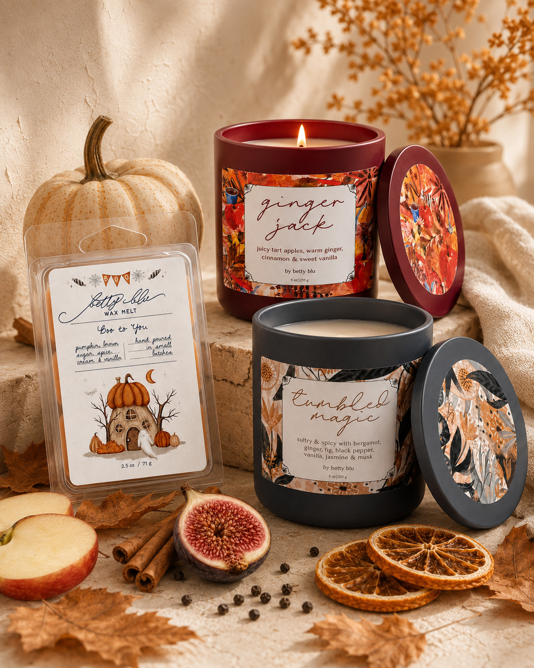 Trick of the Light Halloween candle gift set