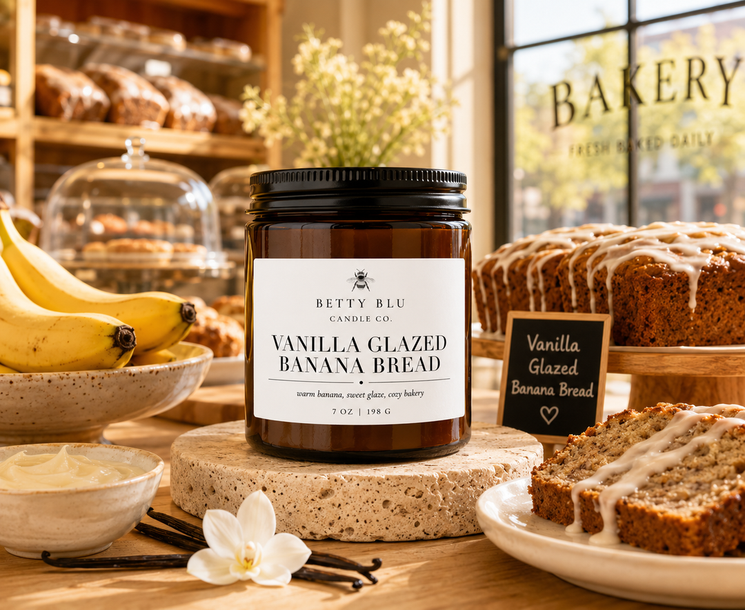 Vanilla Glazed Banana Bread Candle
