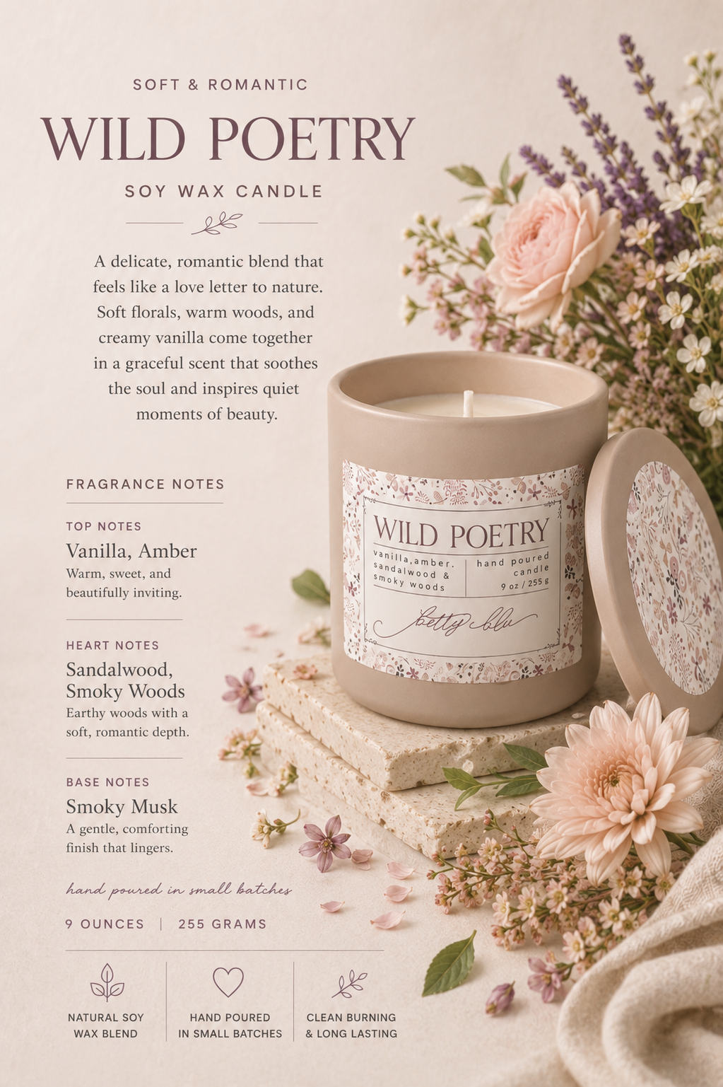 Wild Poetry Candle