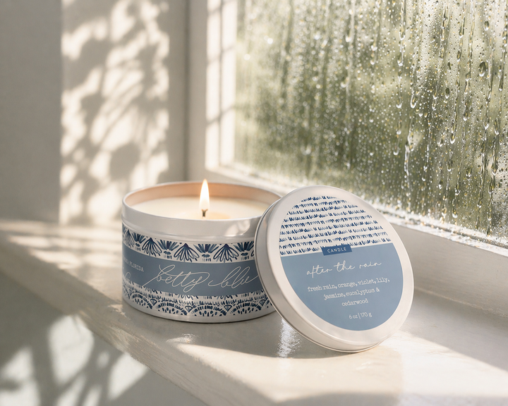 After the Rain Candle from Betty Blu, hand-poured candle