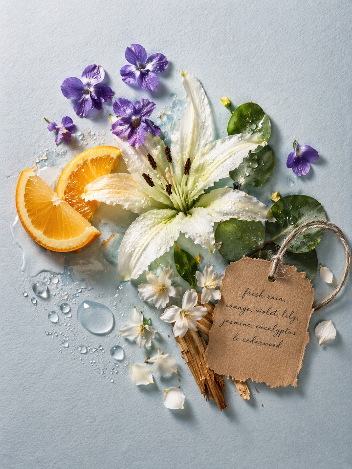 After the Rain Candle, a hand-poured candle from Betty Blu