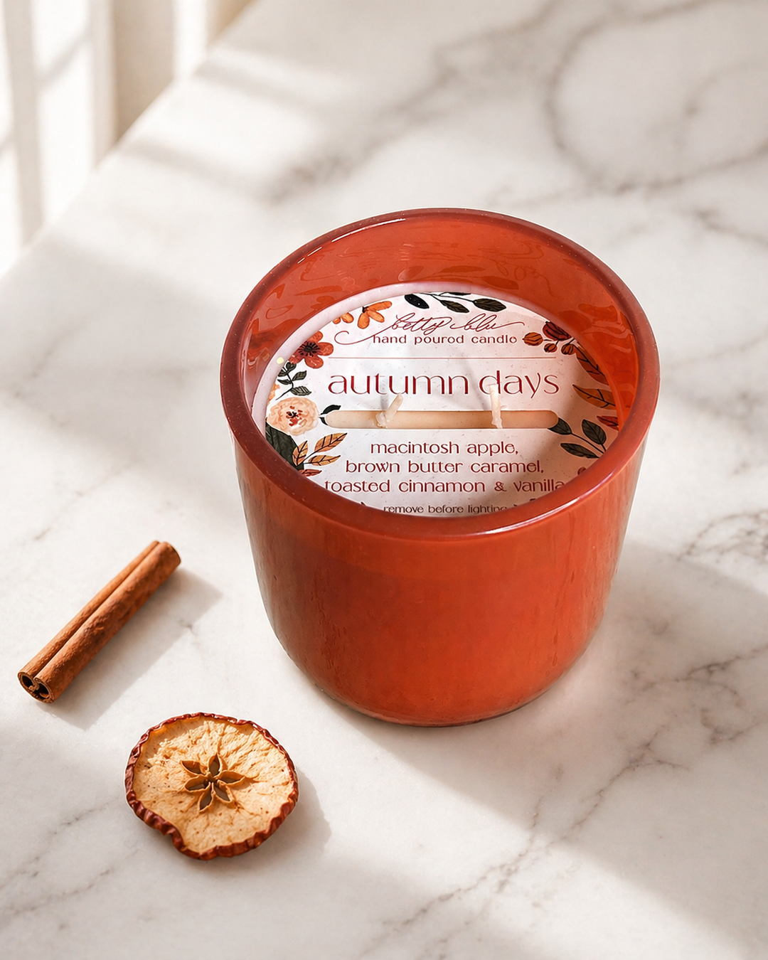 Autumn Days Candle, a hand-poured candle from Betty Blu
