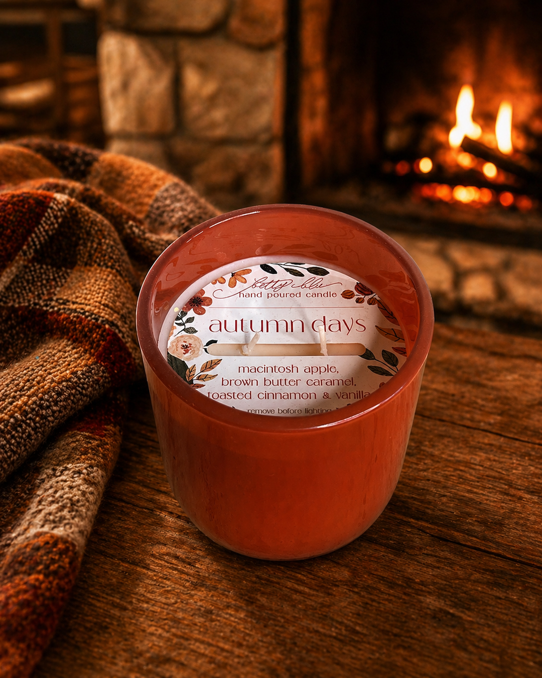 Autumn Days Candle by Betty Blu, small-batch candle made in Florida