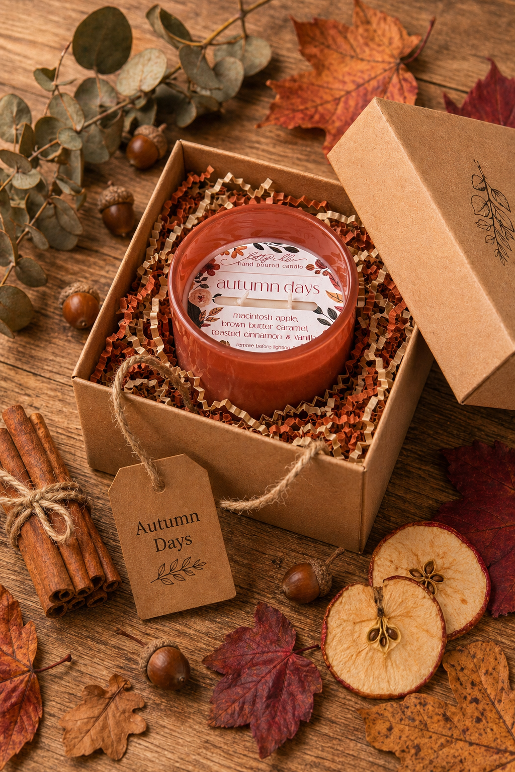 Autumn Days Candle from Betty Blu, hand-poured candle