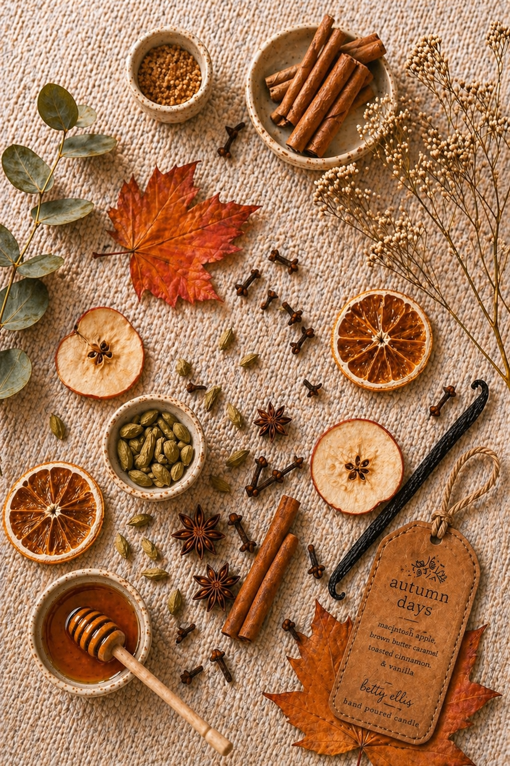 Autumn Days Candle, a hand-poured candle from Betty Blu