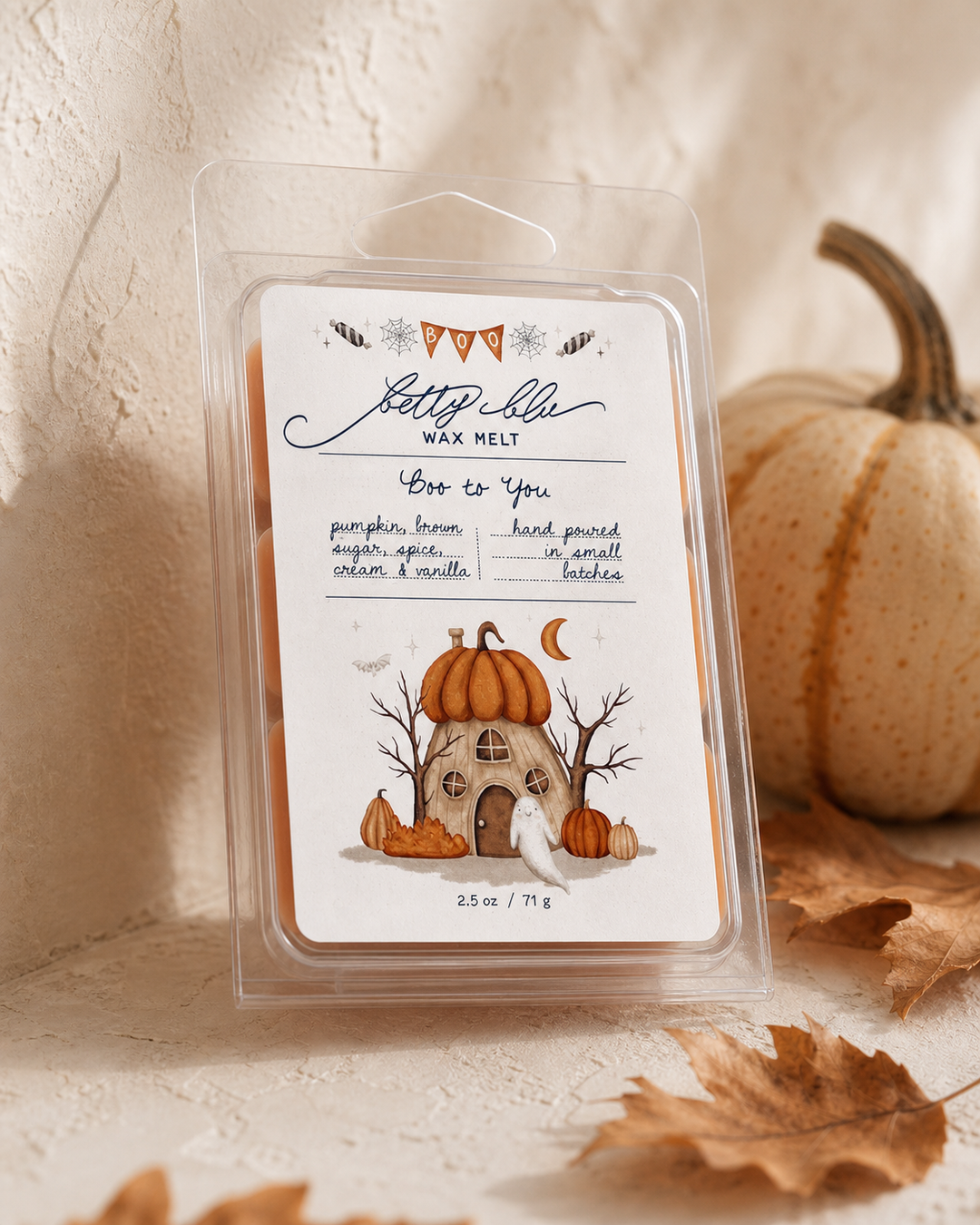 Boo to You Wax Melts by Betty Blu, small-batch wax melts made in Florida