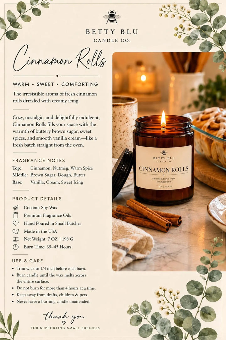 Cinnamon Rolls Candle
