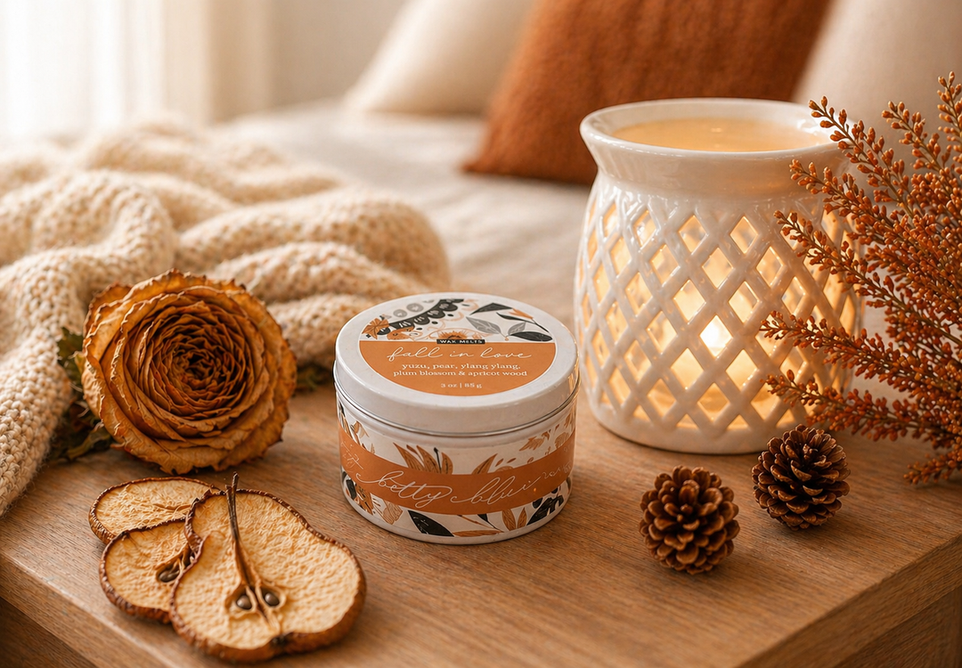 Fall in Love Wax Melts, hand-poured wax melts from Betty Blu
