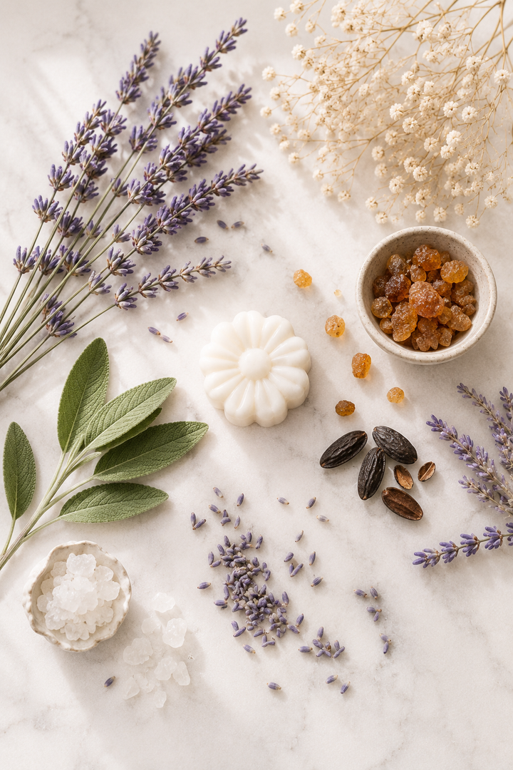 French Lavender Wax Melts from Betty Blu, hand-poured wax melts