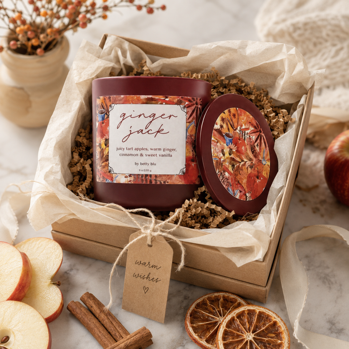 Ginger Jack Candle from Betty Blu, phthalate-free and hand-poured in Sarasota, Florida