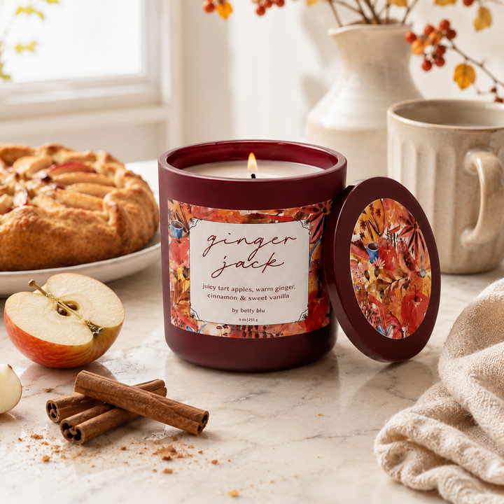 Ginger Jack Candle by Betty Blu, small-batch candle made in Florida