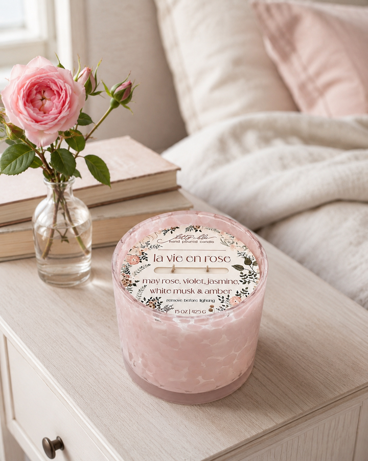 La Vie En Rose Candle by Betty Blu, small-batch candle made in Florida
