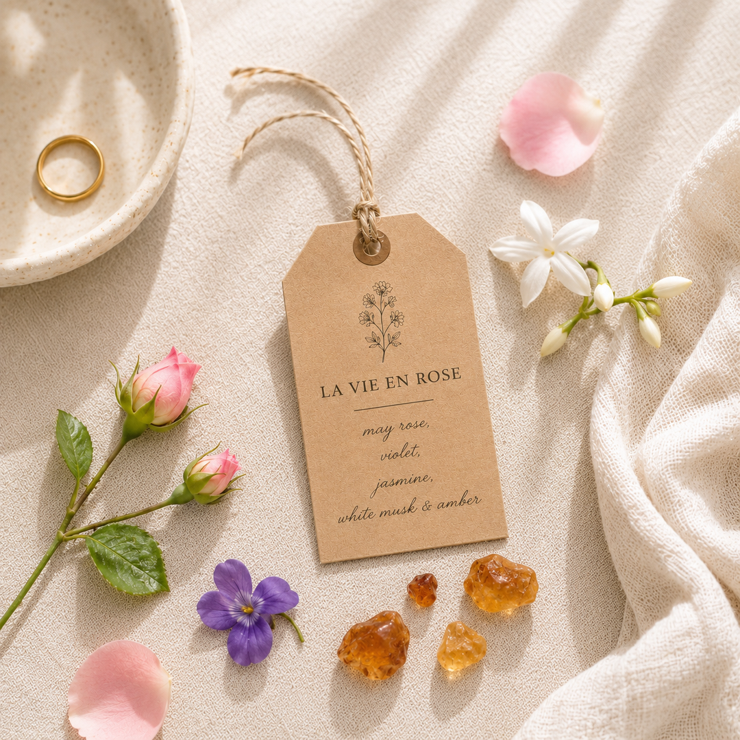 La Vie En Rose Candle from Betty Blu, phthalate-free and hand-poured in Sarasota, Florida