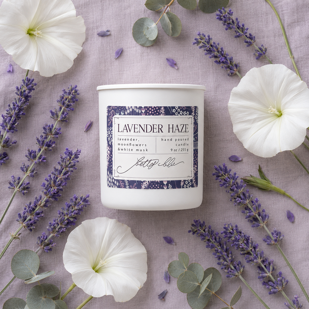 Lavender Haze Candle, a hand-poured candle from Betty Blu