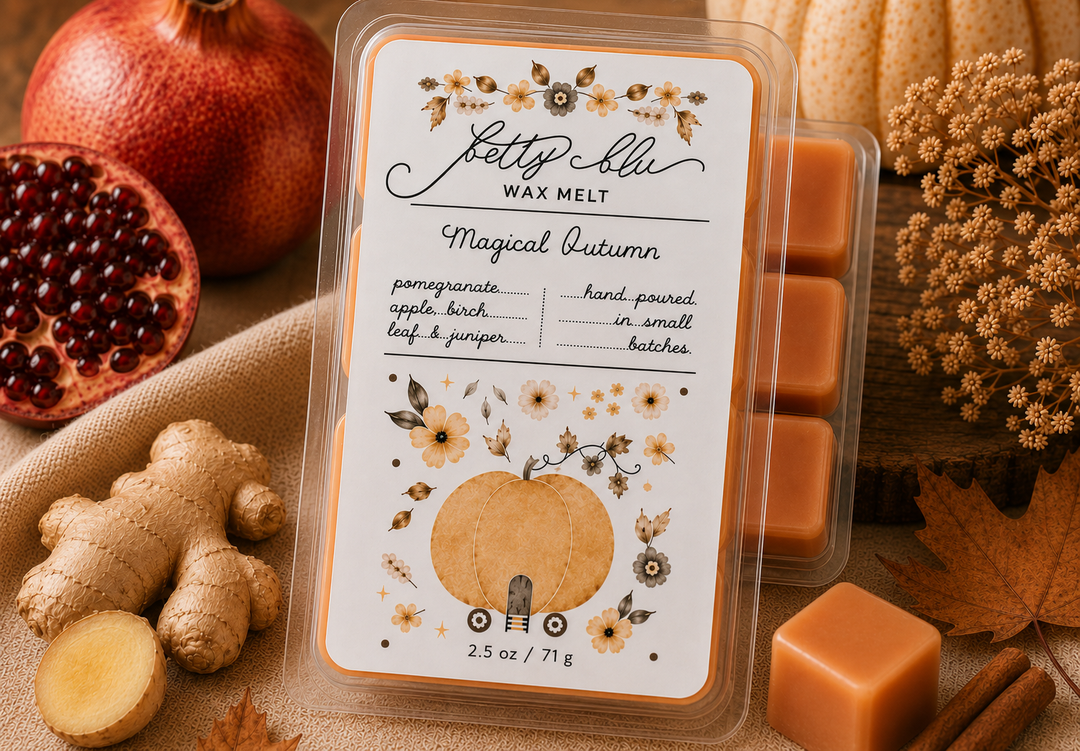 Magical Autumn Wax Melts, hand-poured wax melts from Betty Blu