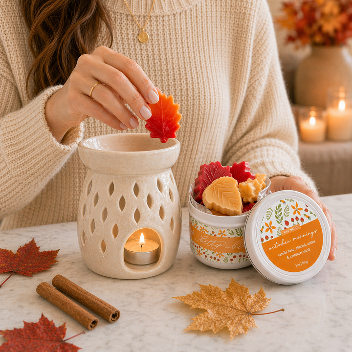 October Mornings Wax Melts, hand-poured wax melts from Betty Blu