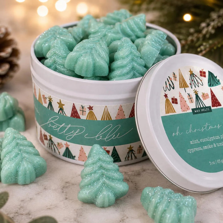 Oh Christmas Tree Wax Melts, hand-poured wax melts from Betty Blu