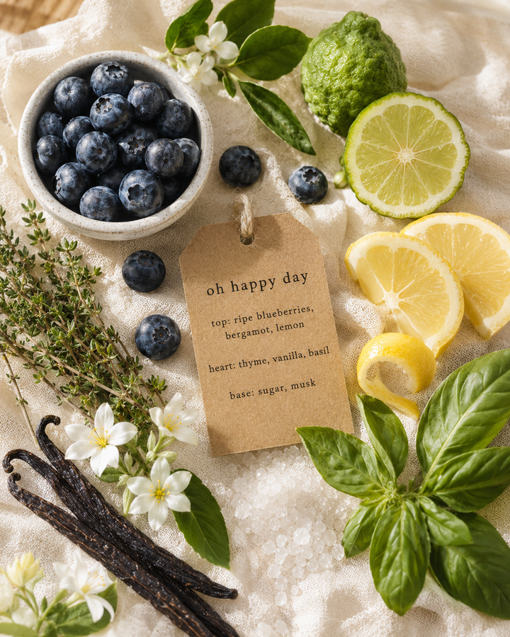 Oh Happy Day Candle by Betty Blu, small-batch candle made in Florida