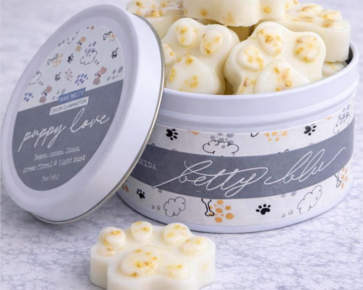 Puppy Love Wax Melts - Odor Eliminator by Betty Blu, small-batch wax melts made in Florida